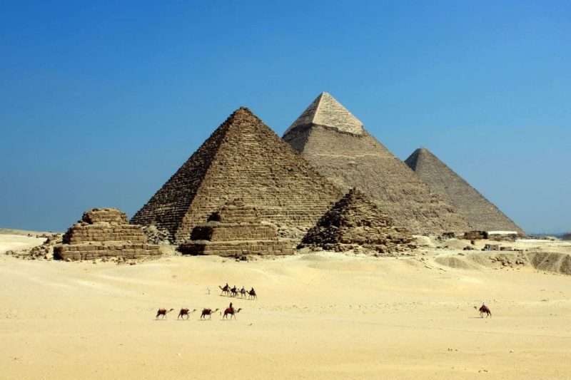Sand desert blue sky egypt 71241
